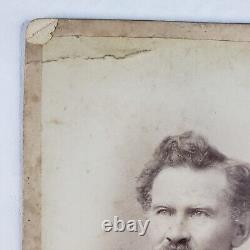 Civil War GAR Veteran Man Cabinet Card c1875 San Francisco Antique Photo CA D417