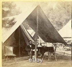 Civil War Gardner Harrisons Landing VA Signal Corps, Maj. AJ Myer 1862 CW071