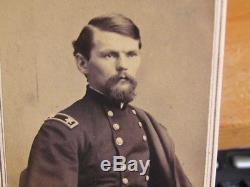 Civil War General Emory Upton cdv photograph by Mathew Brady