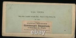 Civil War General Ingall's Dalmatian Dog War For the Union Stereoview 1860s