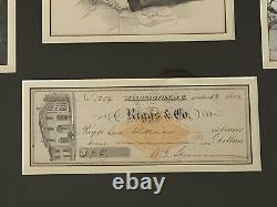Civil War General William Sherman Autographed Check JSA LOA Framed With Photos