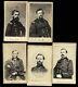 Civil War Generals Lot Of Five Cdv Photos / Four With Tax Stamps Offers Ok