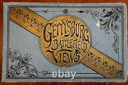 Civil War Gettysburg Battlefield views c. 1880's souvenir photo album