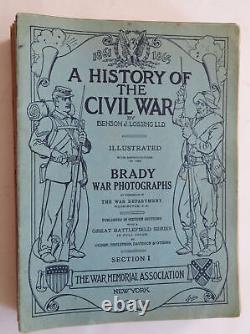 Civil War History 1895-1912 Matthew Brady Photographs complete 16 issue set