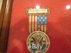 Civil War Knoxville Tenn GAR Badge Collection And Knoxville Photograph