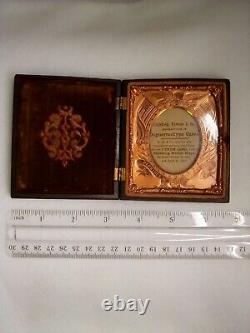 Civil War L, P & Co. Daguerreotype Antique Union Gutta Percha Case