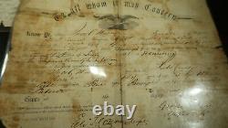 Civil War Letter Ribbon Photo and Discharge Paper Grouping POW Wounded