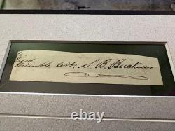 Civil War Matted Autograph General Simon Bolivar Buckner with photo