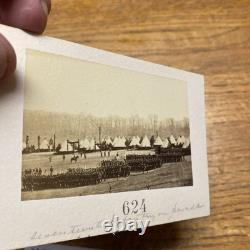 Civil War Matthew Brady Album Print Original Photo 17th New York Camp 1863 D. C