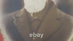 Civil War Named Soldier GAR Oval Photo Eagle Shield Emblem Framed Convex Glass