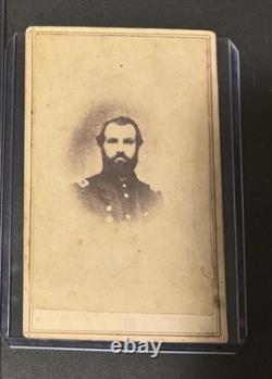 Civil War Officer Cdv Carte De Visite Photo Photograph Possible 79th Ohio Ovi