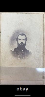 Civil War Officer Cdv Carte De Visite Photo Photograph Possible 79th Ohio Ovi