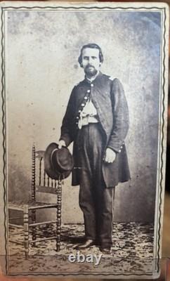 Civil War Officer Cdv Carte De Viste Photo Photograph