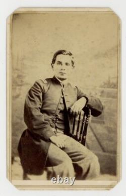 Civil War Officer Portrait by James Ball African American Photographer 1860 CDV