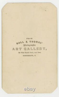 Civil War Officer Portrait by James Ball African American Photographer 1860 CDV