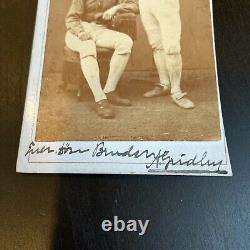Civil War One Handed Baseball Player Signed Original 1860's Photo Albert Gridley