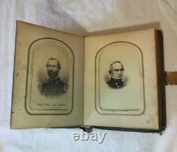 Civil War Photo ALBUM of Generals, Admirals, Washington, Grant Lady Liberty CVD