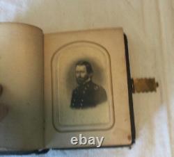 Civil War Photo ALBUM of Generals, Admirals, Washington, Grant Lady Liberty CVD