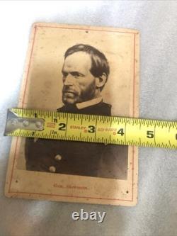 Civil War Photo Of General Sherman cabinet Card / CDV Orig OLD! Union Army