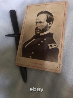 Civil War Photo Of General Sherman cabinet Card / CDV Orig OLD! Union Army