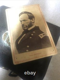 Civil War Photo Of General Sherman cabinet Card / CDV Orig OLD! Union Army