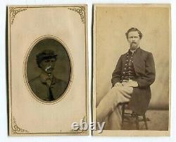 Civil War Photograph CDV & Tintype Brothers in Co B 23rd Massachusetts Civil War