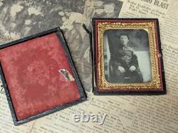 Civil War Photograph Tin Type Soldier Sack Coat Amputation Amputee