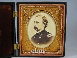 Civil War Photograph of Gen. George Armstrong Custer Inside Thermoplastic Case