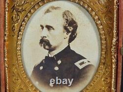 Civil War Photograph of Gen. George Armstrong Custer Inside Thermoplastic Case