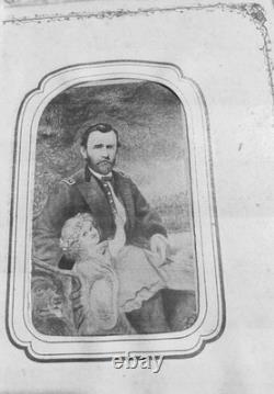 Civil War Photographic Album Includes Two Gettysburg Soldiers, Image Of Grant