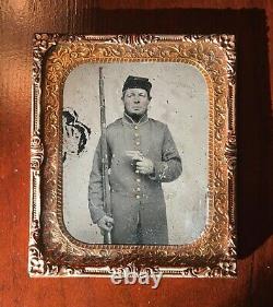 Civil War Photography 1/6 Plate Ruby Ambrotype