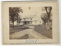 Civil War Rare Brady Album Gallery Card the White House, Residence of Col. Lee