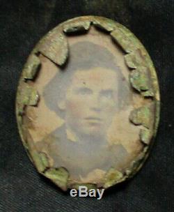 Civil War Relic Battlefield Excavated Ambrotype from Cold Harbor actually dug