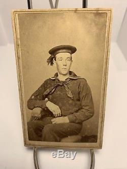 Civil War Sailor CDV USS Tallapoosa