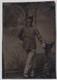Civil War Sixth Plate Tintype Standing Soldier Studio Painted Background
