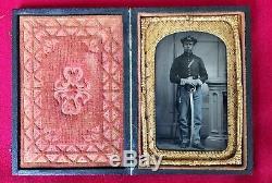 Civil War Soldier 1/10th Plate Tintype