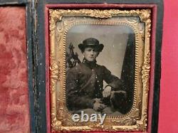 Civil War Soldier 9th Plate Tintype