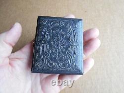 Civil War Soldier Ambrotype 1/9th Plate Wearing Battle Shirt Maybe Confederate