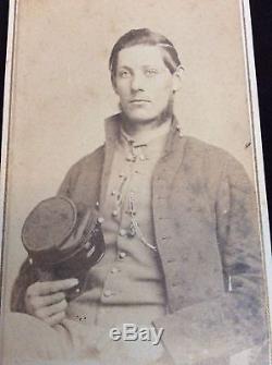 Civil War Soldier CDV (CSA On Back)