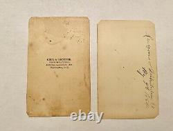 Civil War Soldier CDV Corp Francis H Pierce 6th US Cavalry & CDV of wife Carrie