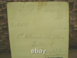 Civil War Soldier CDV Photo 1st Illinois Artillery Battery G Memphis Jenn Jerry