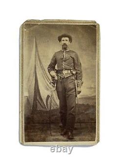 Civil War Soldier CDV Unknown Cavalryman With Saber
