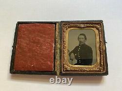 Civil War Soldier Ninth Plate Tintype Henry Umholtz From Pennsylvania