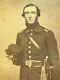 Civil War Soldier Officer Photograph Lg Albumen Period Frame