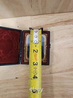 Civil War Soldier Photo In Case Amputee Using Weapon To Stand RARE