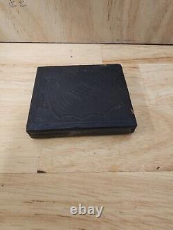 Civil War Soldier Photo In Case Amputee Using Weapon To Stand RARE