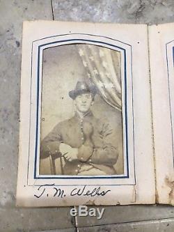 Civil War Soldier Photo T. M. Wells 6th Cavalry