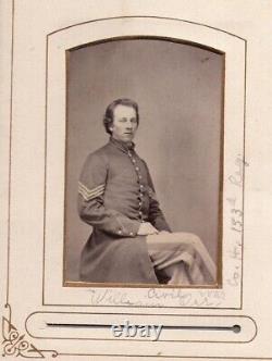Civil War Soldier SGT WM. ORR 153RD NEW YORK VOL. INFANTRY 1860 CDV Photo WIA