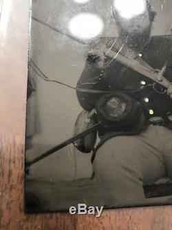 Civil War Soldier Tin Type Photo Irish Brigade Musician's Sword