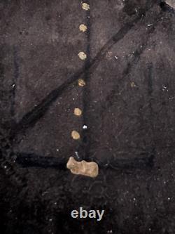 Civil War Soldier Tin type in Octagonal Union Case. Hand Painted Gold Buttons